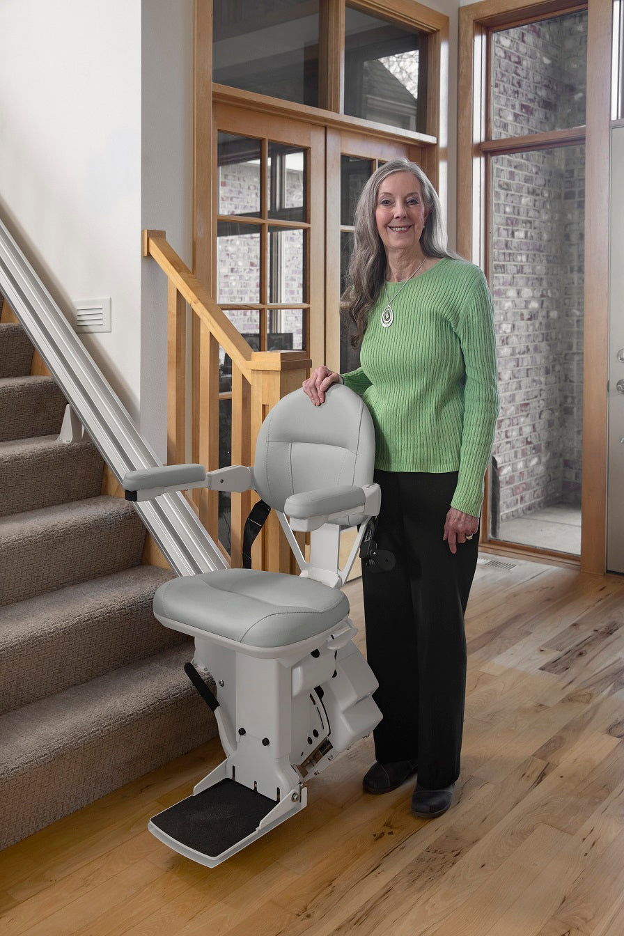 Bruno Stairlift at Bottom of Stairs